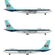 Lima November Decals 144-555 1/144 Conair Boeing 720/720bs