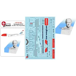 Lima November Decals 144-557 1/144 Norwegian B787 Ei-lnb Thor Heyerdahl