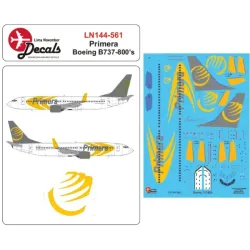 Lima November Decals 144-561 1/144 Primera Boeing B737-800s