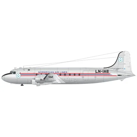 Lima November Decals 144-564 1/144 Dnl Norwegian Air Lines Dc-4