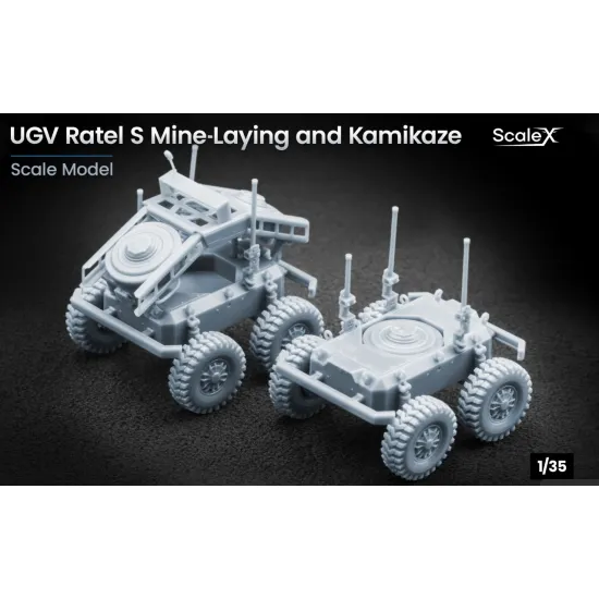 Scalex Vg-35009 1/35 Ugv Ratel S Mine Laying And Kamikaze Drone For Scale X