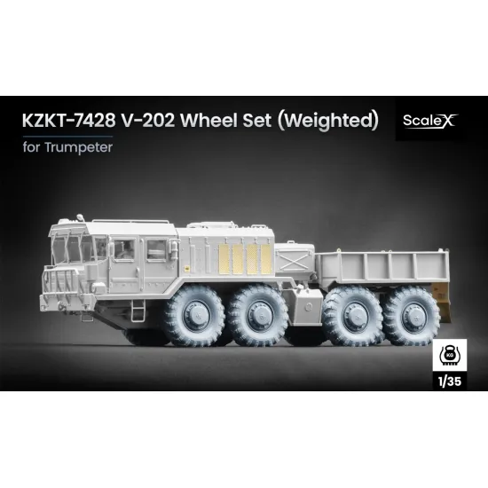 Scalex Wm-35030w 1/35 Kzkt-7428 V-202 Weighted Wheel Set For Trumpeter