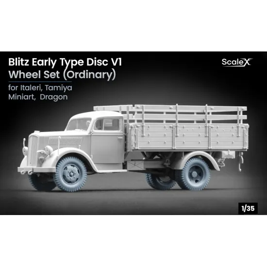 Scalex Ww-35006 1/35 Blitz Early V1 Ordinary Wheel Set For Italeri Tamiya Miniart Dragon