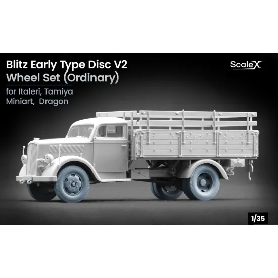 Scalex Ww-35007 1/35 Blitz Early V2 Ordinary Wheel Set For Italeri Tamiya Miniart Dragon