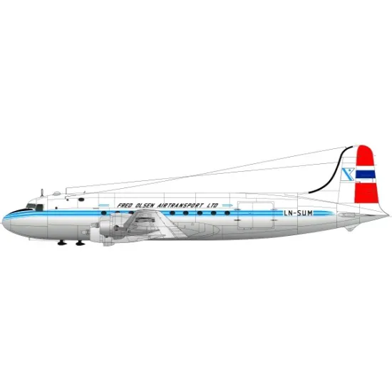 Lima November Decals 144-568 1/144 Fred Olsen Old And New Scheme For Dc-4