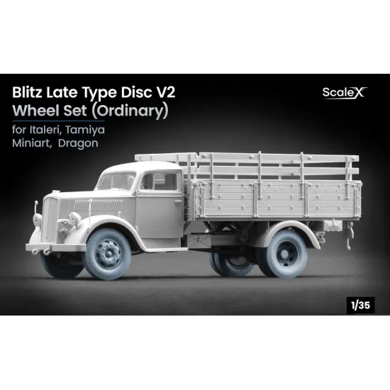 Scalex Ww-35009 1/35 Blitz Late V2 Ordinary Wheel Set For Italeri Tamiya Miniart Dragon