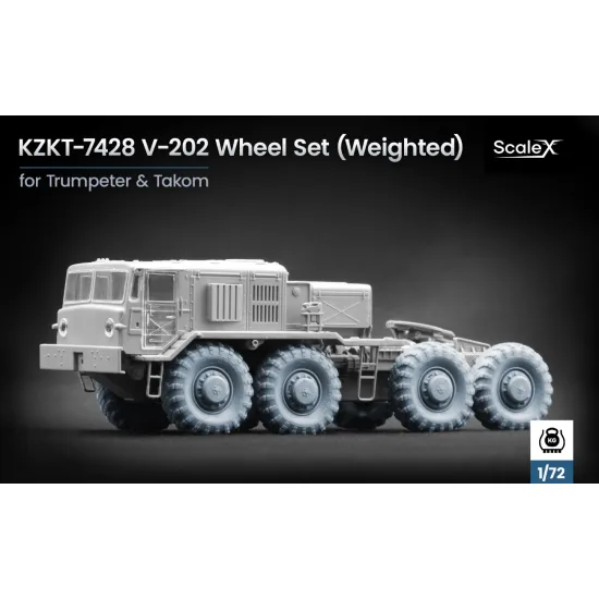 Scalex Wm-72011w 1/72 Kzkt-7428 V-202 Weighted Wheel Set For Trumpeter And Takom