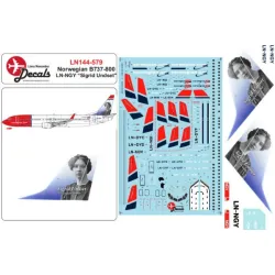 Lima November Decals 144-579 1/144 Norwegian B737-800 Ln-ngy Sigrid Undset