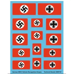Techmod 35007 1/35 Decal For German Ww Ii Vehicle Recognition Drapes