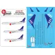 Lima November Decals 144-587 1/144 Sas Boeing B737-600/700/800