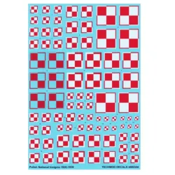 Techmod 48822 1/48 Decal For Polish National Insignias 1920-1939