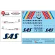 Lima November Decals 144-638 1/144 Sas Boeing B747 In Rainbow Colours