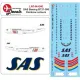 Lima November Decals 144-640 1/144 Sas B737-500 In Rainbow Colours