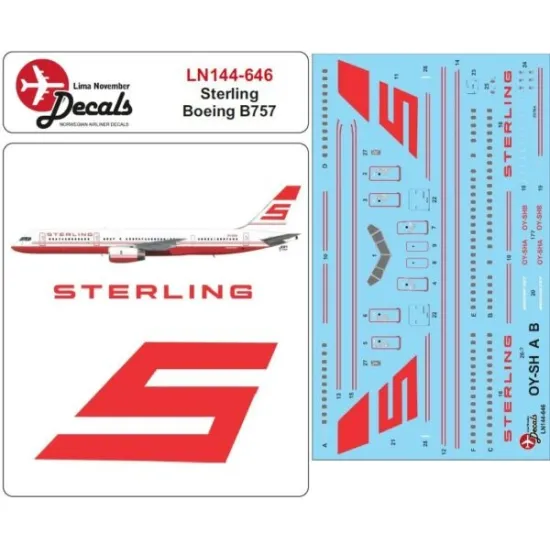 Lima November Decals 144-646 1/144 Sterling B757