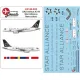 Lima November Decals 144-653 1/144 Sas Airbus A319 New Star Alliance Scheme