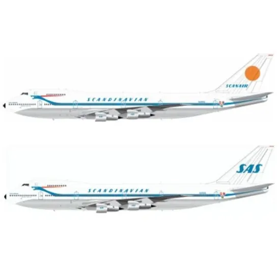 Lima November Decals 144-665 1/144 Sas/Scanair B747 First Scheme