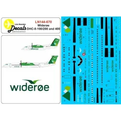 Lima November Decals 144-670 1/144 Wideroe Dhc-8-100/400
