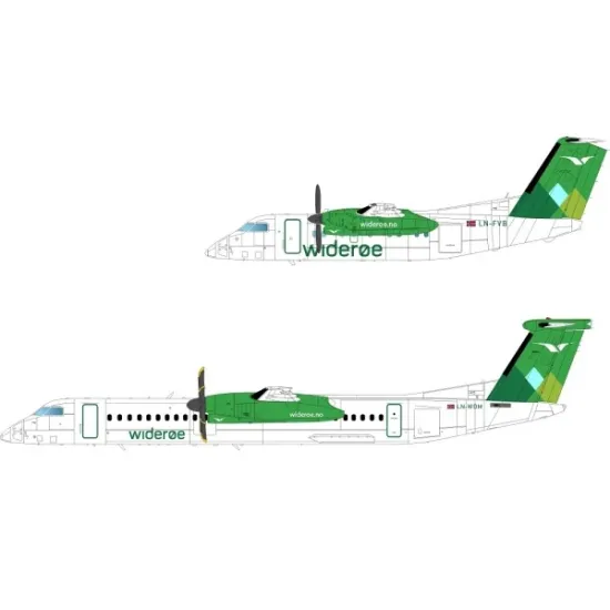 Lima November Decals 144-670 1/144 Wideroe Dhc-8-100/400