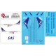 Lima November Decals 200-21 1/200 Sas Boeing B737-800 Ln-rpm Second Eurobonus Cs