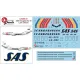Lima November Decals 200-41 1/200 Sas Douglas Dc-10 In Rainbow Colours