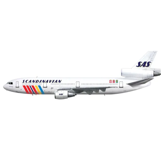 Lima November Decals 200-41 1/200 Sas Douglas Dc-10 In Rainbow Colours
