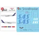 Lima November Decals 200-45 1/200 Sas Airbus A350-900