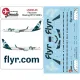 Lima November Decals 200-46 1/200 Flyr B737-800