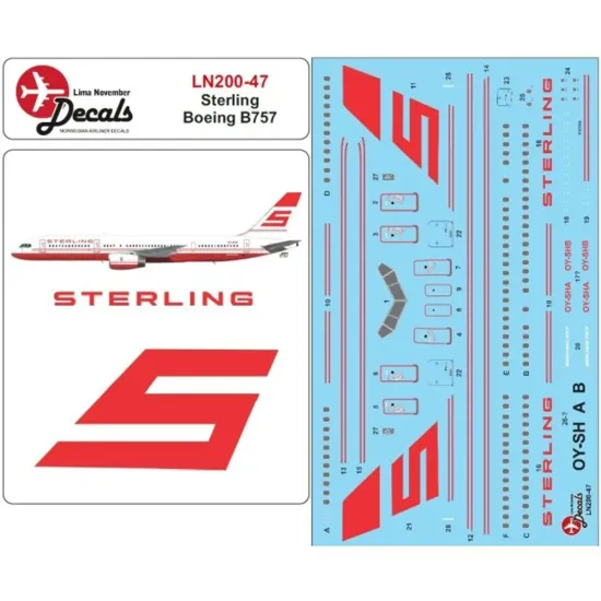 Lima November Decals 200-47 1/200 Sterling B757