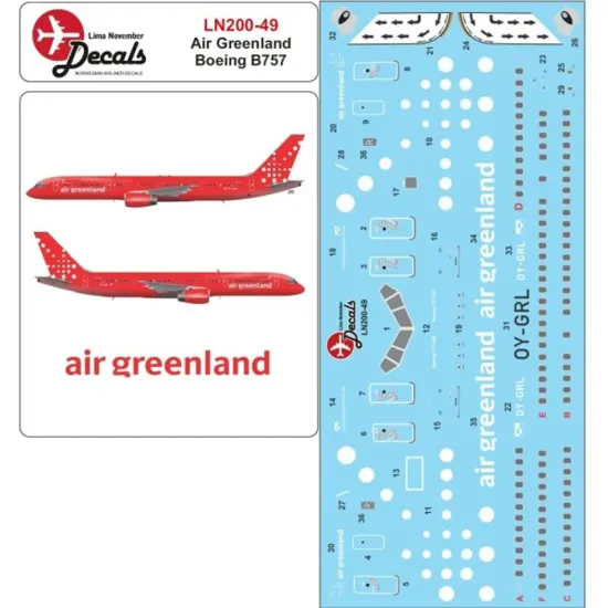 Lima November Decals 200-49 1/200 Air Greenland B757