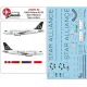Lima November Decals 200-52 1/200 Sas A319 New Star Alliance Cs