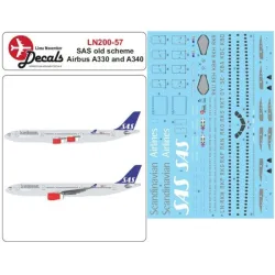 Lima November Decals 200-57 1/200 Sas Airbus A330/340 Old Cs