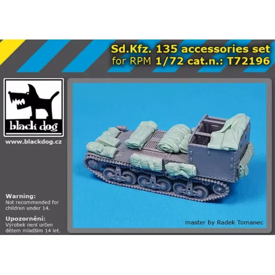 Black Dog T72196 1/72 Sd Kfz 135 Accessories Set For Rpm