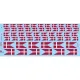 Lima November Decals 32-d02 1/32 Royal Danish Air Force Splitflags