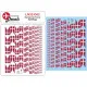 Lima November Decals 32-d02 1/32 Royal Danish Air Force Splitflags