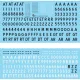 Lima November Decals 32-d13 1/32 Royal Danish Air Force Numbers And Letters