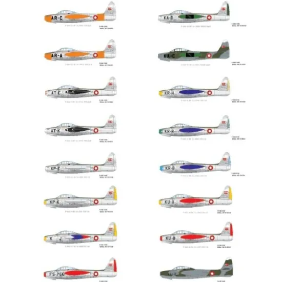 Lima November Decals 32-d15 1/32 Royal Danish Air Force F-84e/G Middle Period