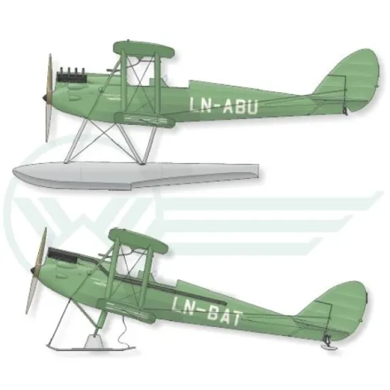 Lima November Decals 48-12 1/48 Wideroe Dh-60m Moth