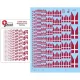 Lima November Decals 48-d02 1/48 Royal Danish Air Force Splitflags