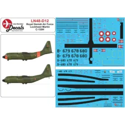 Lima November Decals 48-d12 1/48 Royal Danish Air Force Dhc-1 Chipmunk