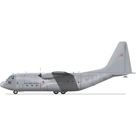 Lima November Decals 48-d13 1/48 Royal Danish Air Force C130h New Colors