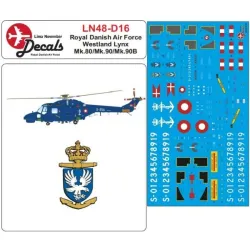Lima November Decals 48-d16 1/48 Royal Danish Air Force Navy Lynx