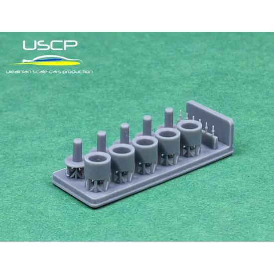 Uscp 24p114 1/24 3d Printed Resin Wheels Gkn Kent Wheels 15