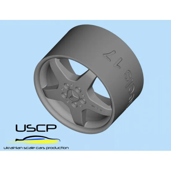 Uscp 24p201 1/24 3d-printed Wheels Amg Wheels Styling Iii 17