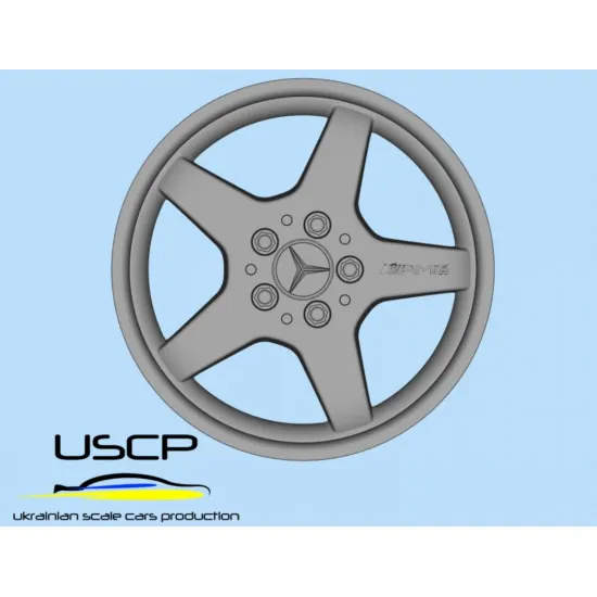 Uscp 24p201 1/24 3d-printed Wheels Amg Wheels Styling Iii 17