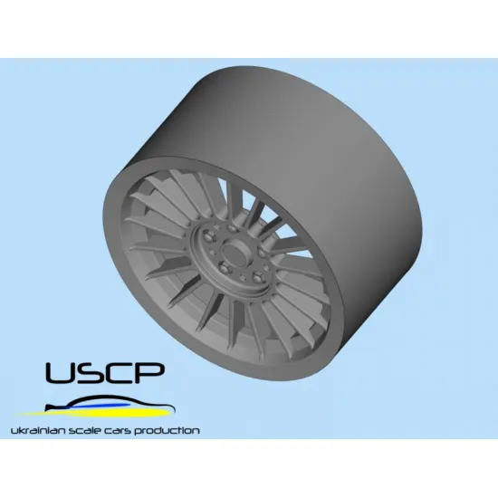 Uscp 24p202 1/24 3d-printed Wheels Maxilite Alpina Style Wheel 17