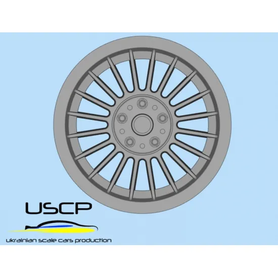 Uscp 24p202 1/24 3d-printed Wheels Maxilite Alpina Style Wheel 17