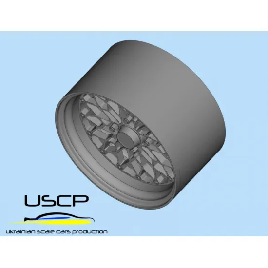 Uscp 24p204 1/24 3d Printed Resin Wheels Glow Star Wheels Ms-cg 15