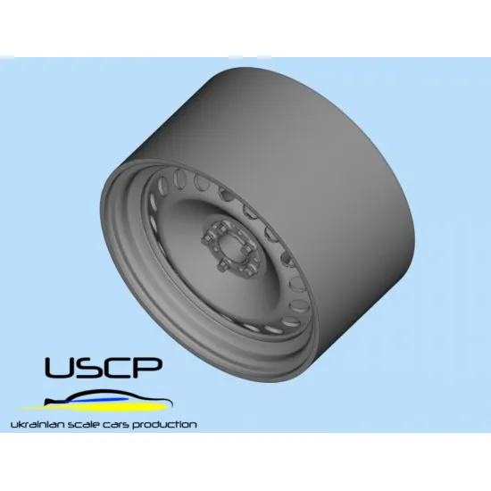 Uscp 24p205 1/24 3d-printed Wheels Steel Wheels 16