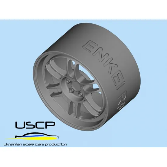 Uscp 24p207 1/24 3d-printed Wheels Enkei Rpf1 17