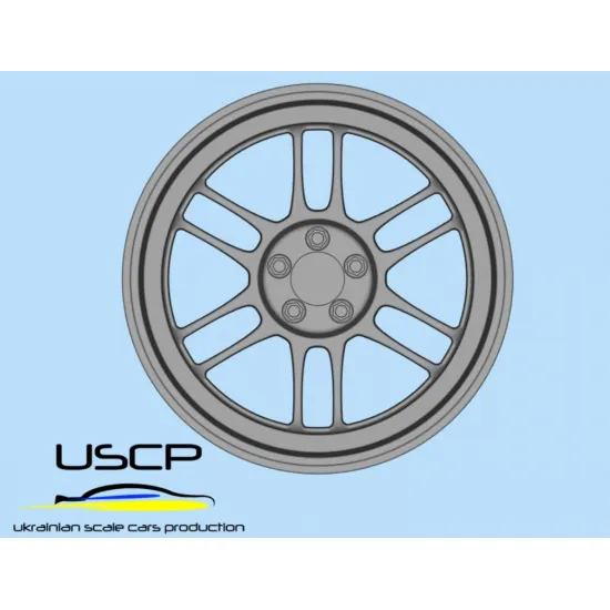 Uscp 24p207 1/24 3d-printed Wheels Enkei Rpf1 17
